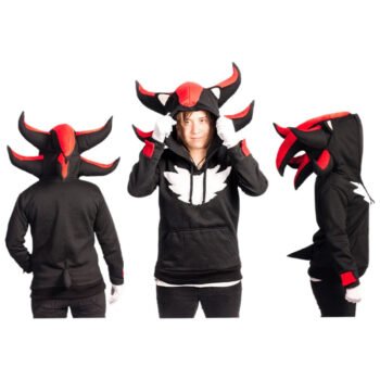 Dark Rival Hedgehog Hoodie - Handmade