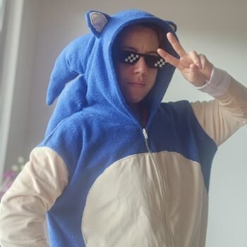 Blue Speedster Kigurumi Onesie - Handmade