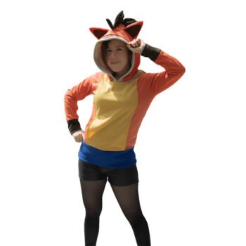 Wild Orange Marsupial Hoodie - Handmade