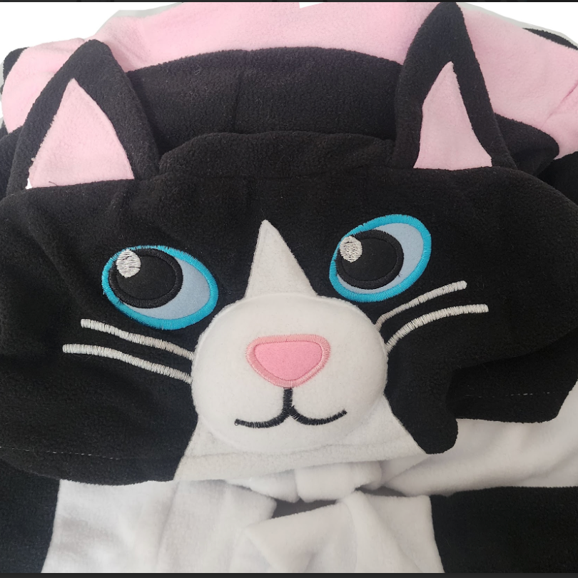 Midnight Black Cat Kigurumi - Cozy Party Onesie - Image 2