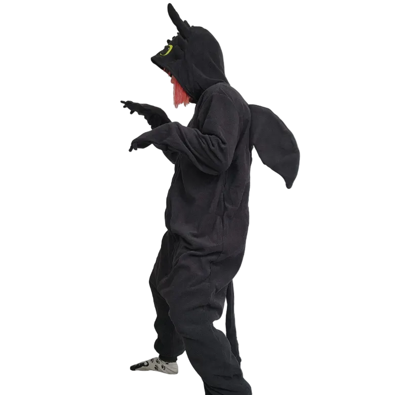 Midnight Dragon Kigurumi - Cozy Party Onesie - Image 4