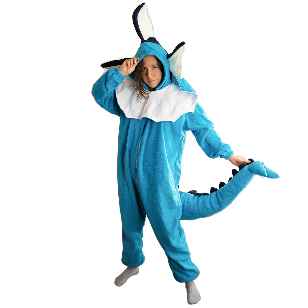 Water Fox Evolution Onesie - Handmade - Image 7