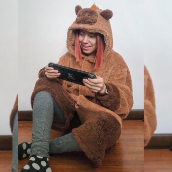 Cozy Capybara Robe Kigurumi - Plush Lounge Onesie