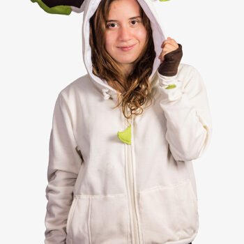 Emerald Verdant Feline Hoodie